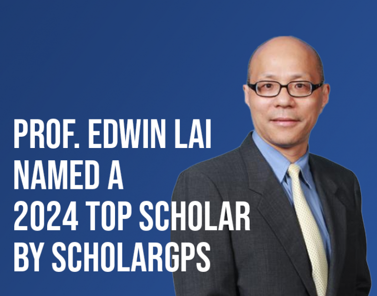 Prof. Edwin Lai named a 2024 Top Scholar by ScholarGPS