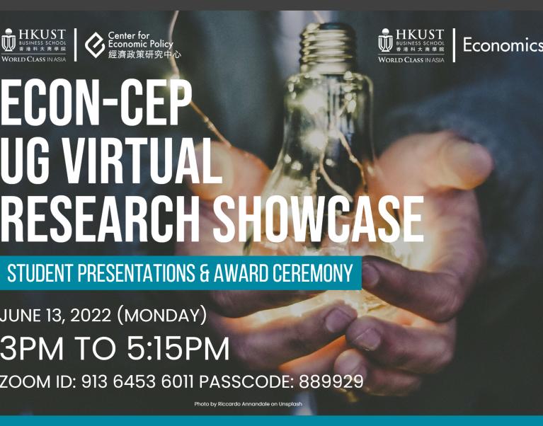 ECON-CEP UG Virtual Research Showcase